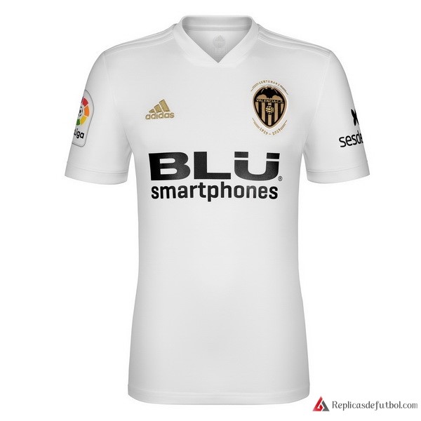 Camiseta Valencia Primera equipación 2018-2019 Blanco